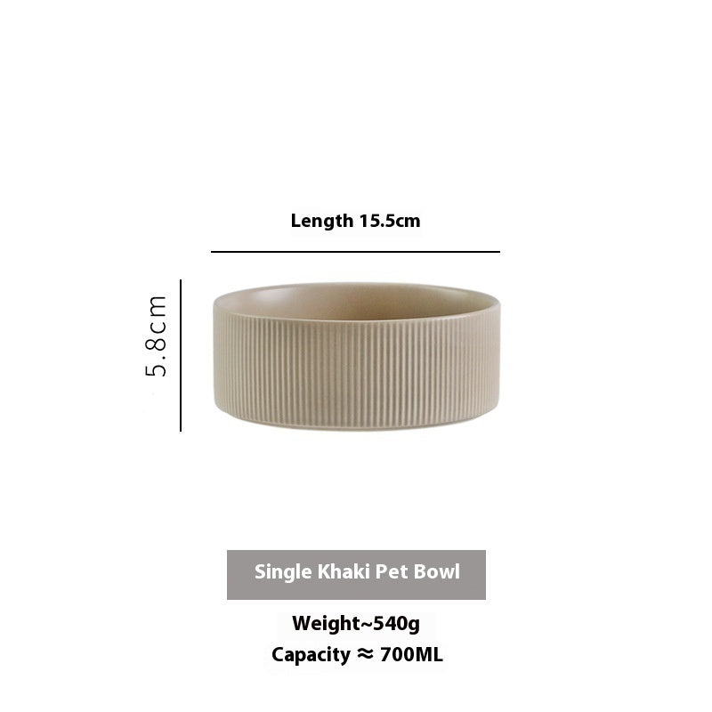 Ceramic pet bowl colour options