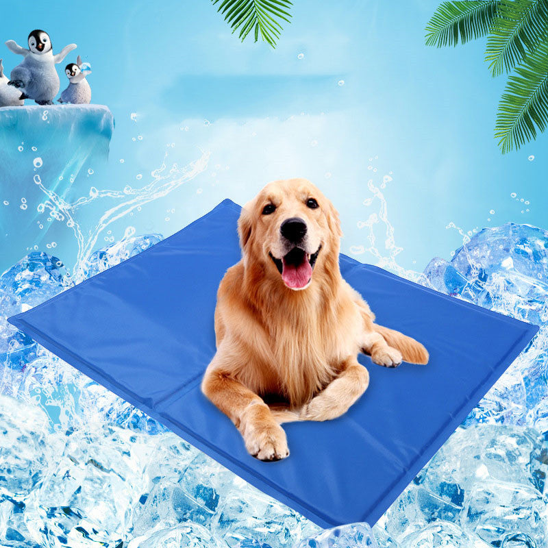 Self-chilling gel cooling mat for pets