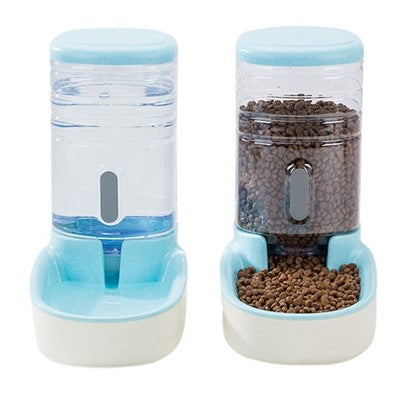 Cat drinking from automatic water fountain