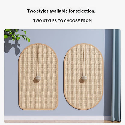 House Shape and Oval wall mounted sisal cat scratcher designs