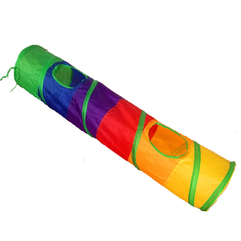 Rainbow 120 cm cat play tunnel