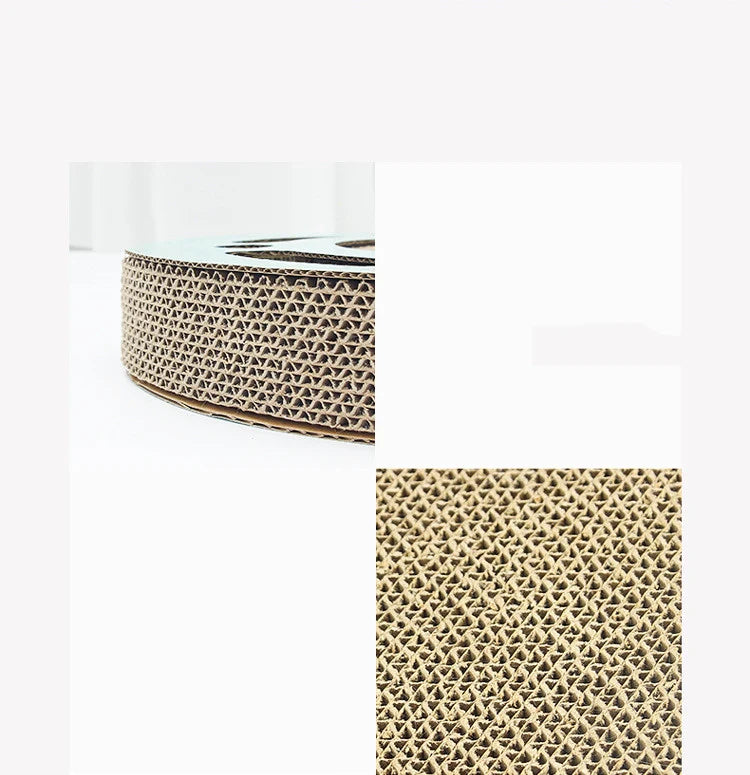 Close-up of the textured cat scratching surface
