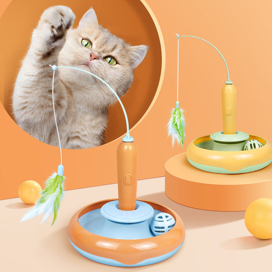 Automatic laser cat toy rechargeable interactive device